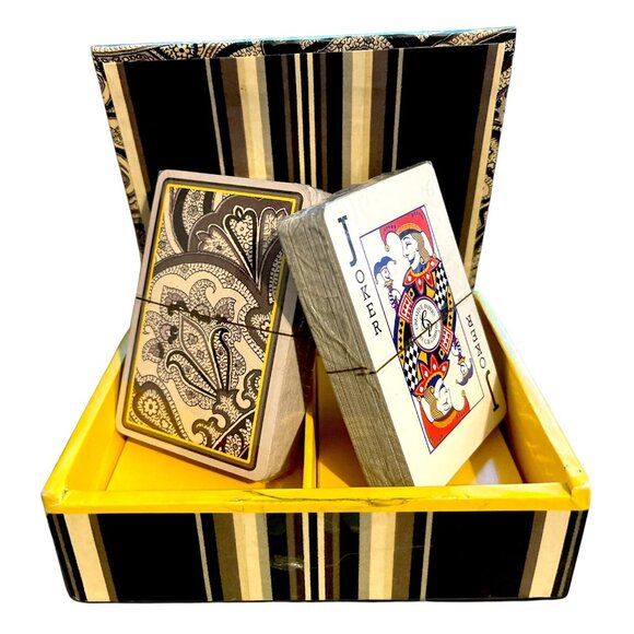 Waverly Double Deck Sealed Playing Card Set in Box Creative Papers C.R. Gibson - Picture 2 of 16